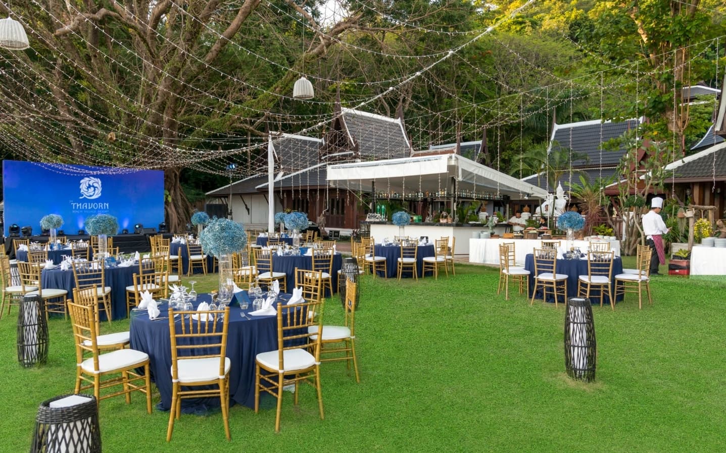 Beachfront Lawn at Thavorn Beach Village