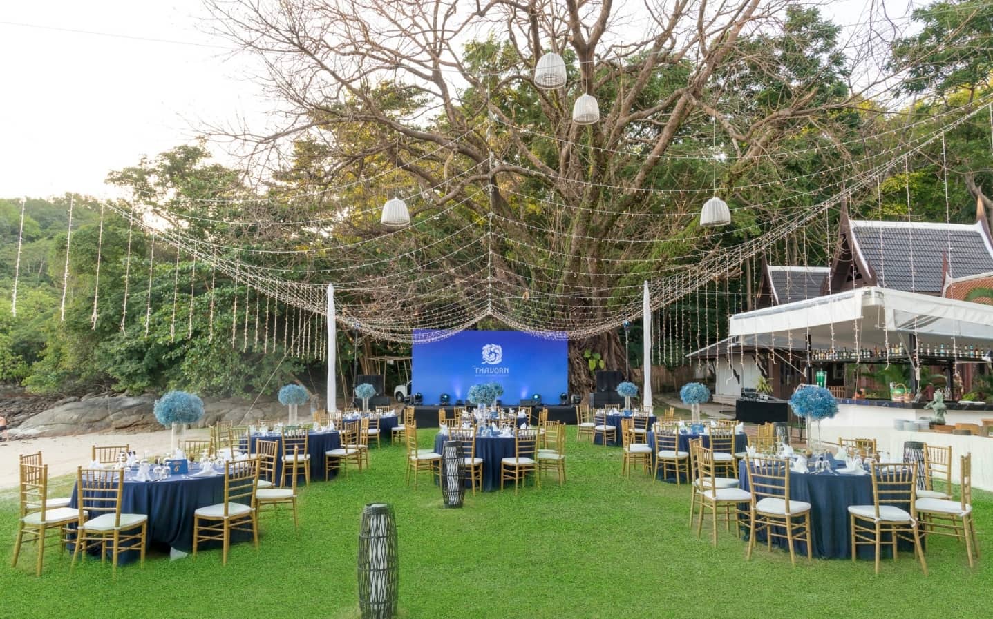 Beachfront Lawn at Thavorn Beach Village